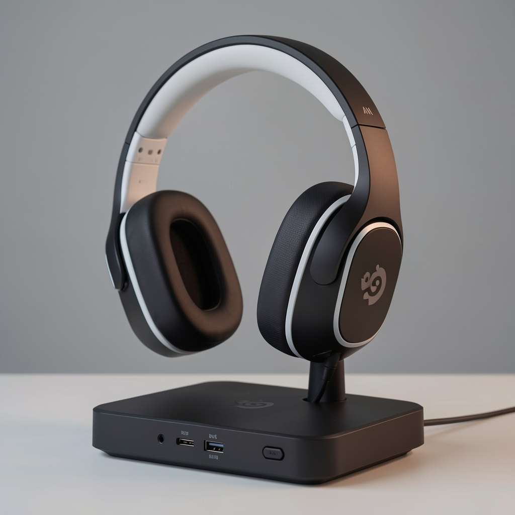 SteelSeries Arctis Nova Pro Wireless gaming headset crno-bele boje sa ANC funkcijom i baznom stanicom za punjenje i prebacivanje audio izvora